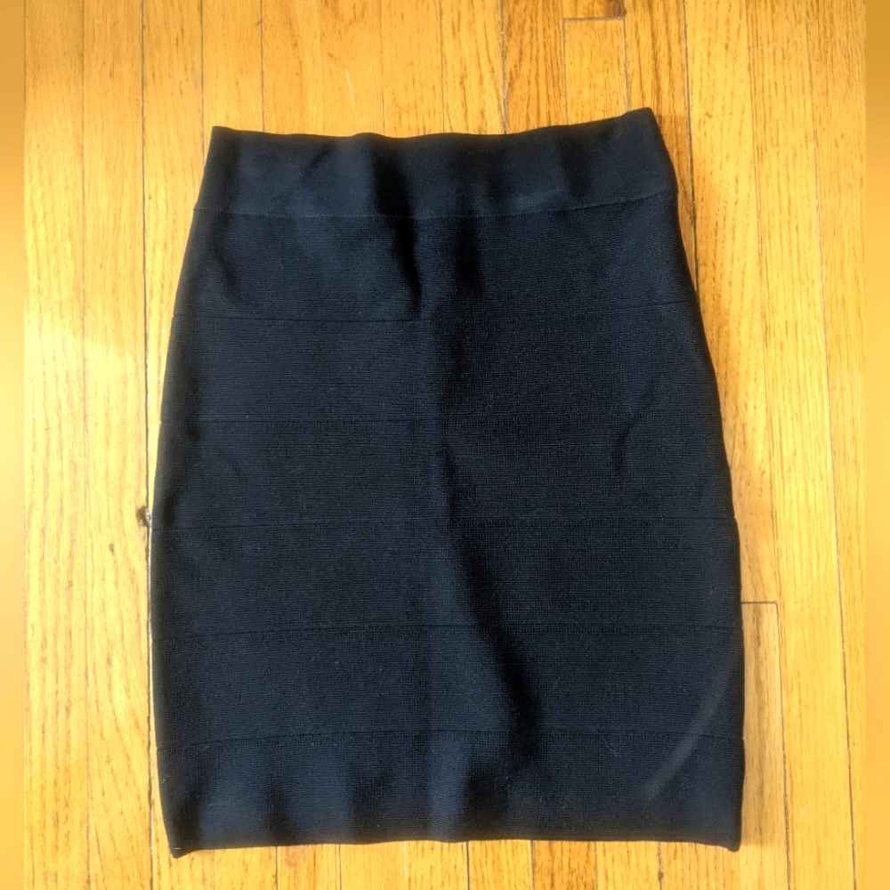 Black Bandage Mini Skirt